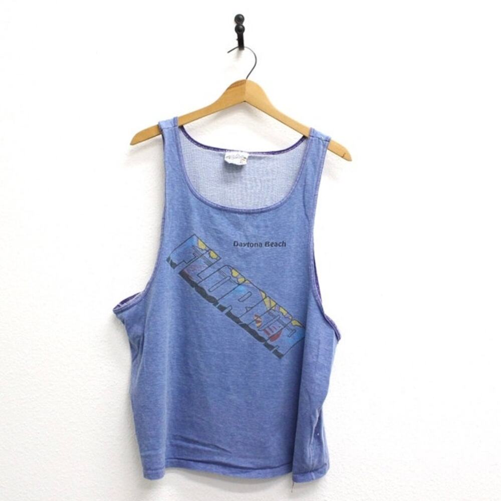 Vintage Daytona Beach Florida Tank T Shirt XL